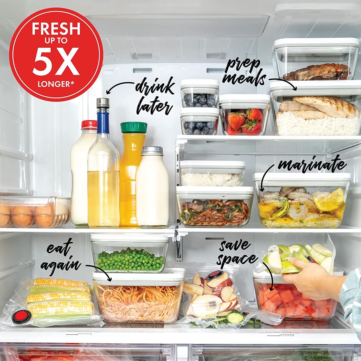 Fresh & save Glass Small Airtight Food Storage Container, Meal Prep Container, Food Saver